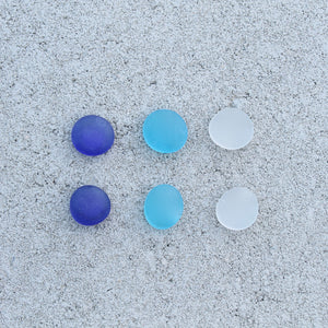 Glass Gem Magnets - Blue Skies