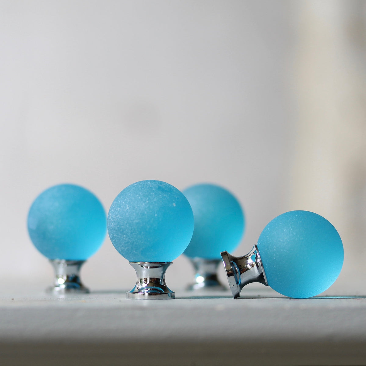Sea Glass Drawer Knob - Aqua