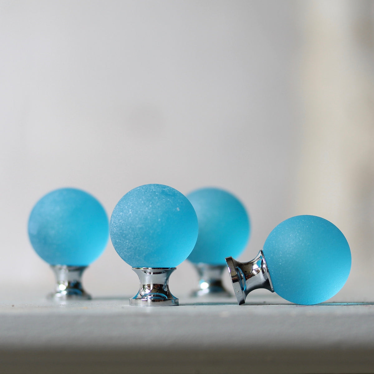 Sea Glass Drawer Knob - Aqua