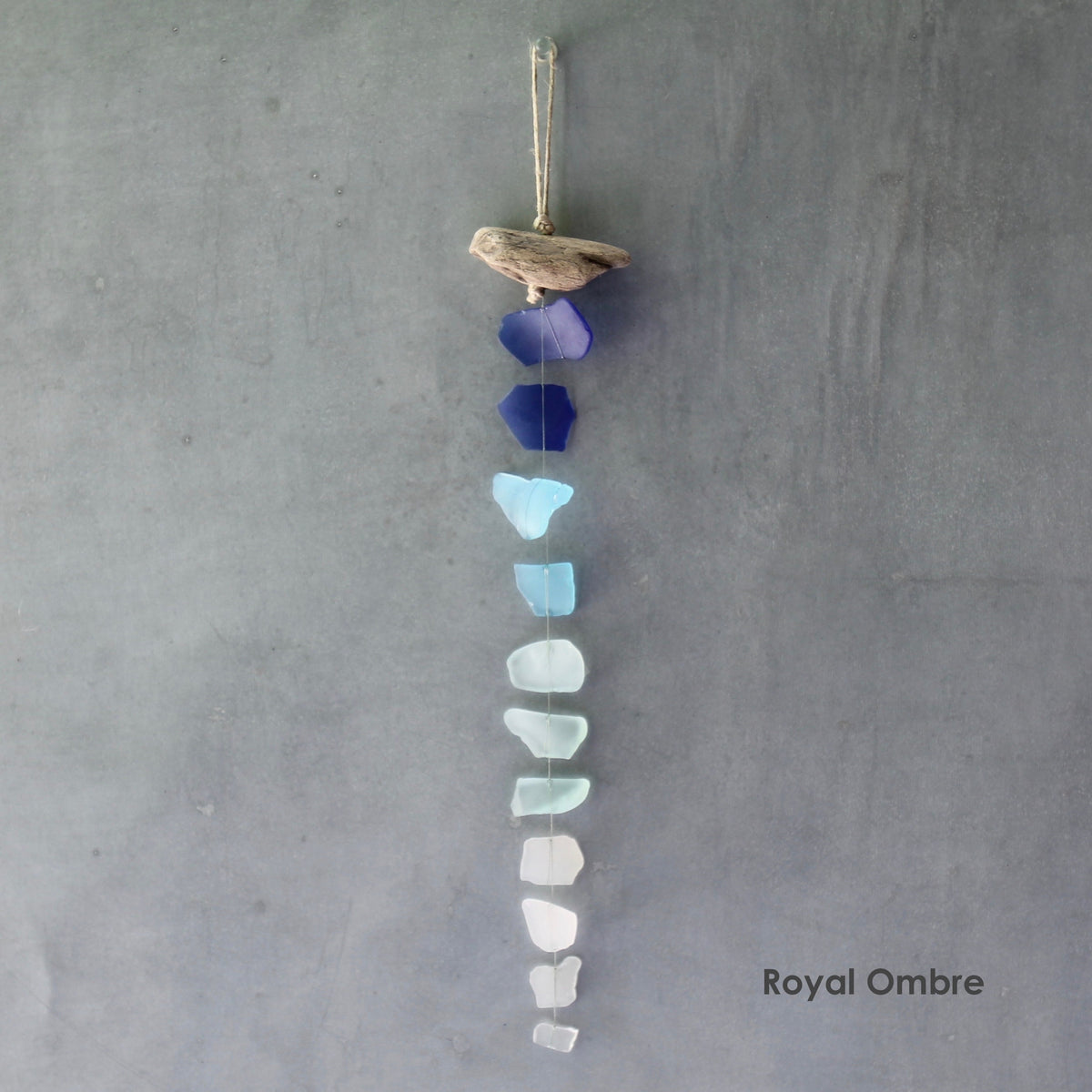 Sea Glass Suncatcher: Recycled Glass & Driftwood Mobile