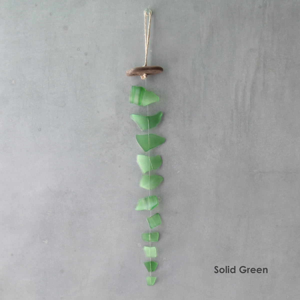 Sea Glass Suncatcher: Recycled Glass & Driftwood Mobile