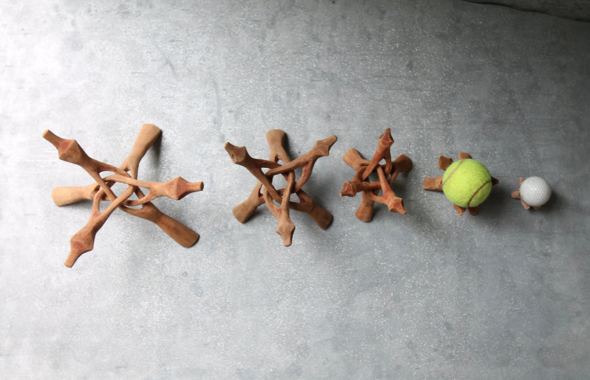 Driftwood Orb Stand: Hand Carved Wooden Display (2-10 inch)