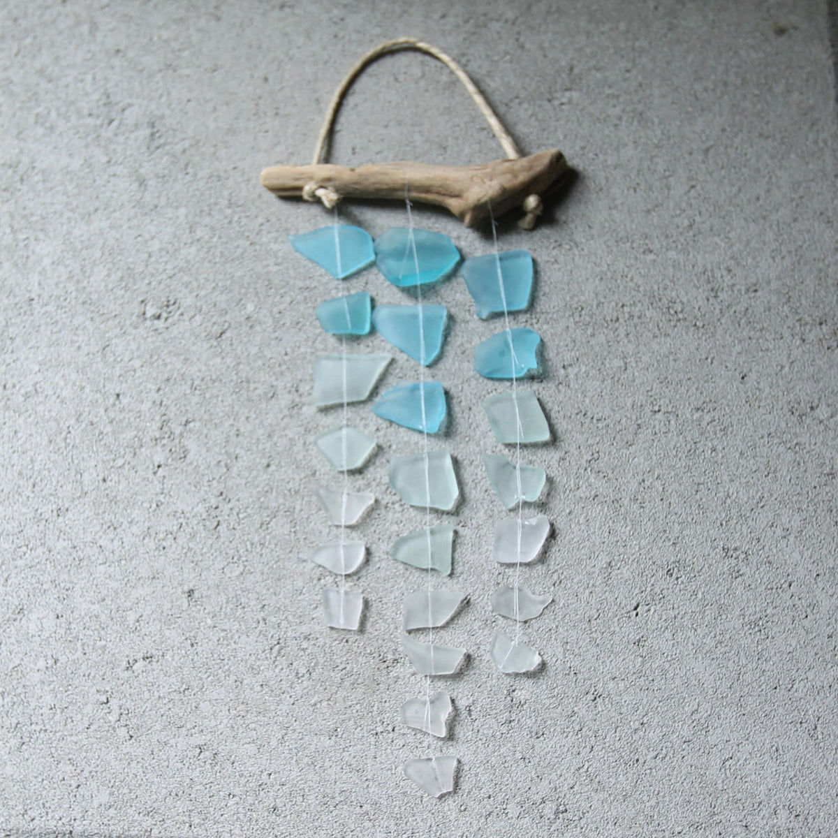 Sea Glass Mini Mobile: Recycled Glass & Driftwood Suncatcher