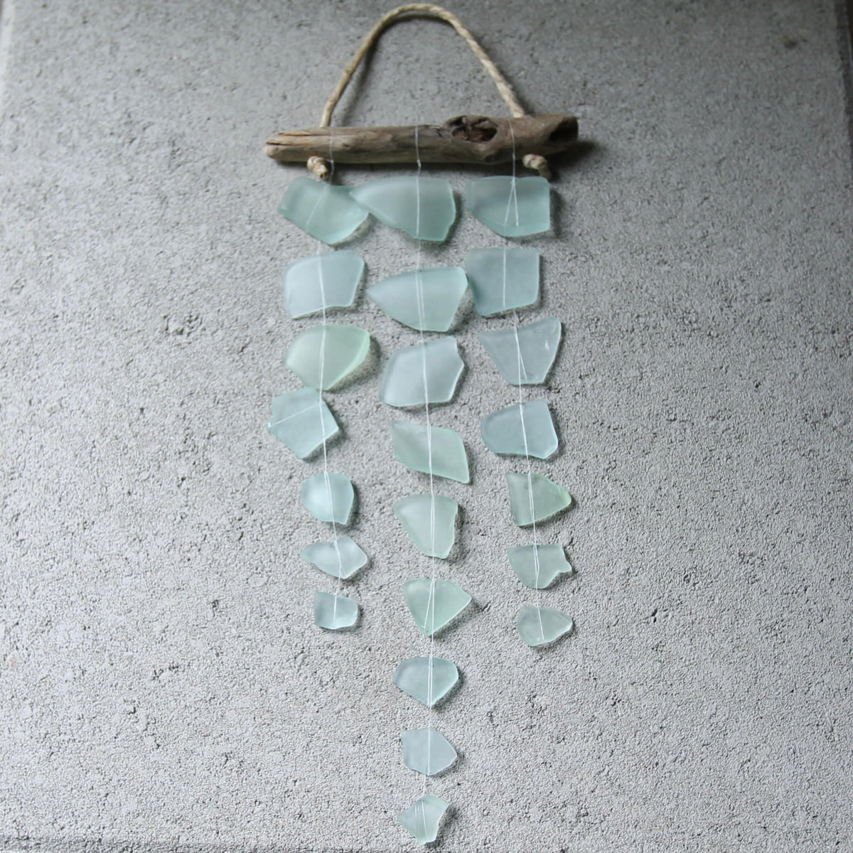 Sea Glass Mini Mobile: Recycled Glass & Driftwood Suncatcher