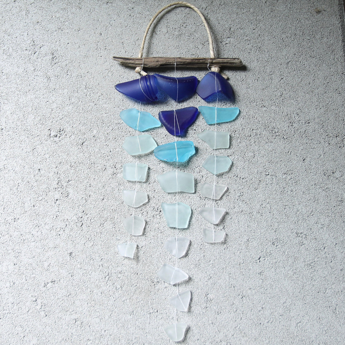 Sea Glass Mini Mobile: Recycled Glass & Driftwood Suncatcher