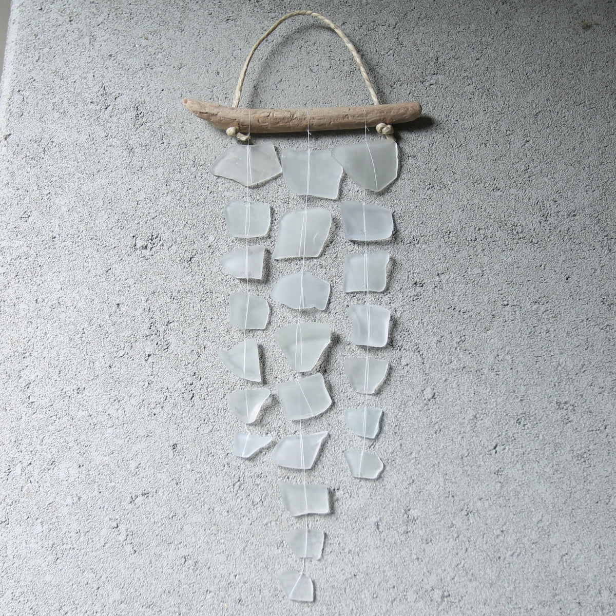 Sea Glass Mini Mobile: Recycled Glass & Driftwood Suncatcher