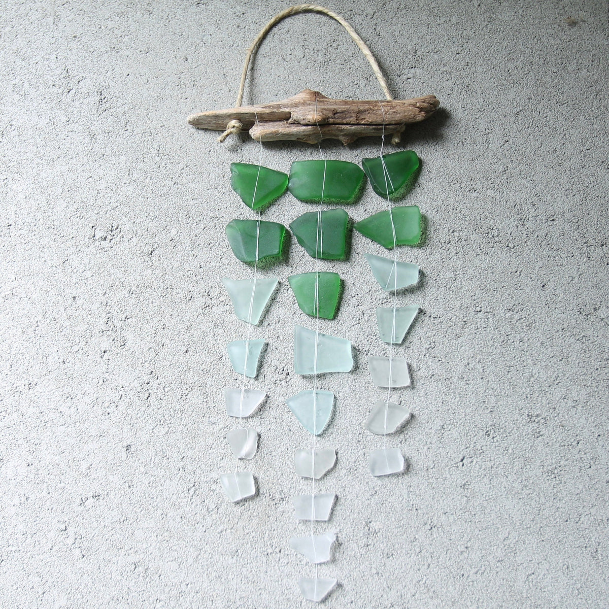 Sea Glass Mini Mobile: Recycled Glass & Driftwood Suncatcher