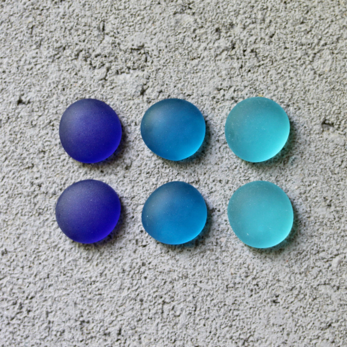 Glass Gem Magnets - The Blues