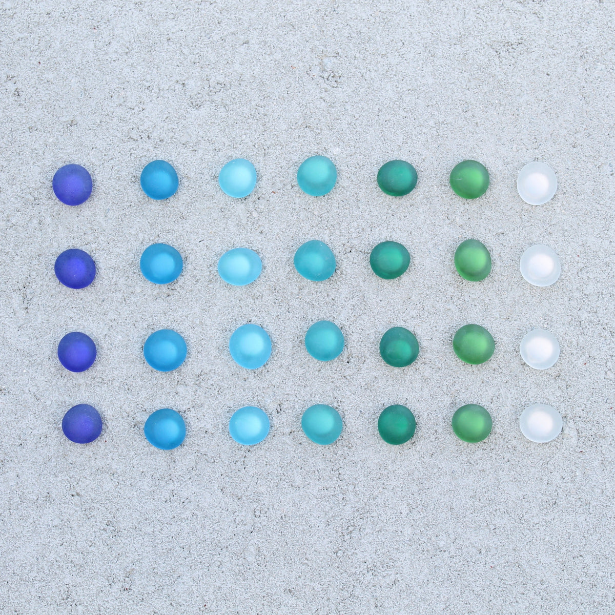 Glass Gem Magnets - The Blues