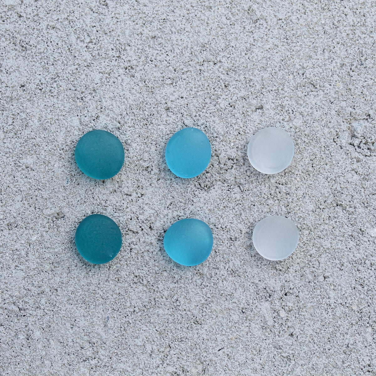 Glass Gem Magnets - Trinidad Teal