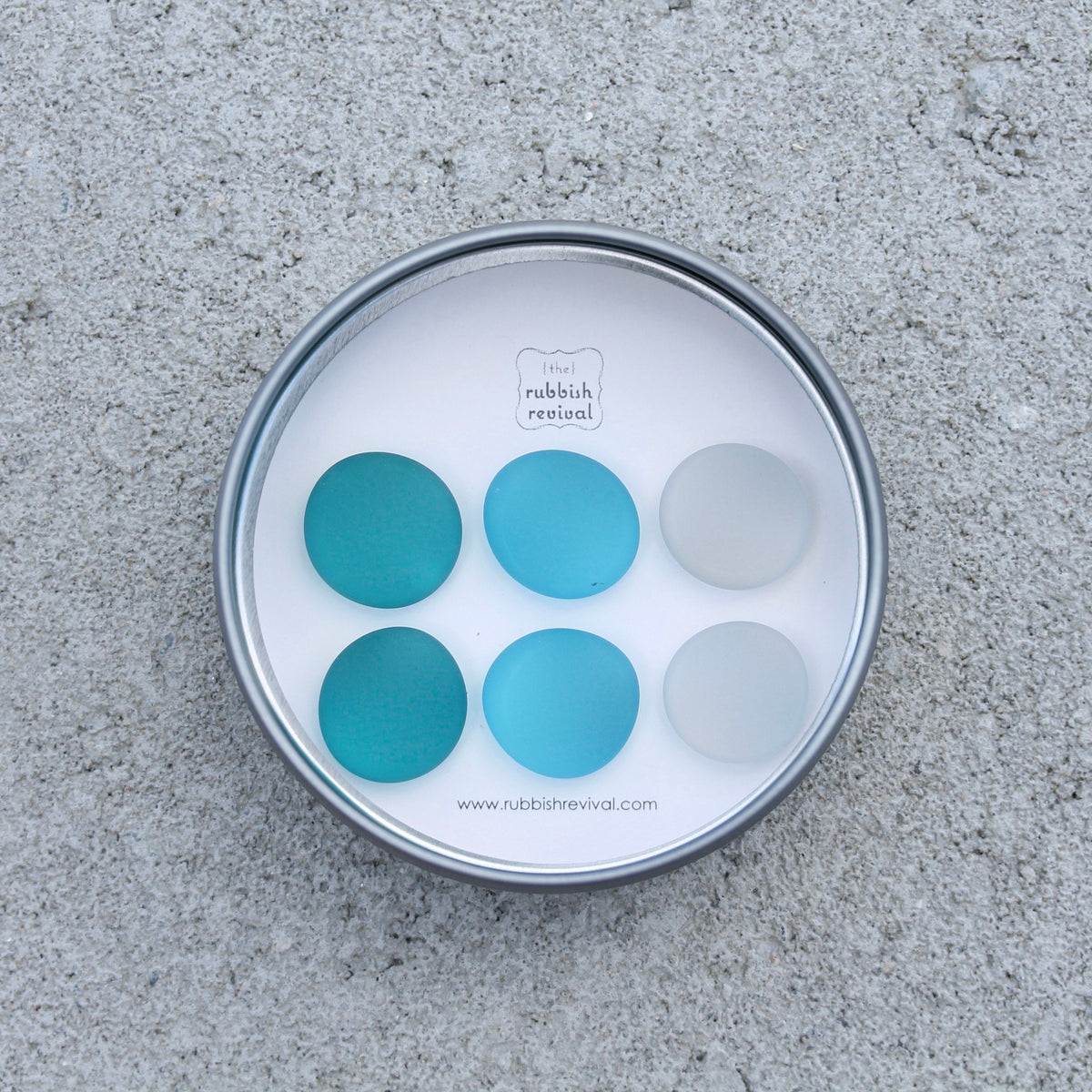 Glass Gem Magnets - Trinidad Teal