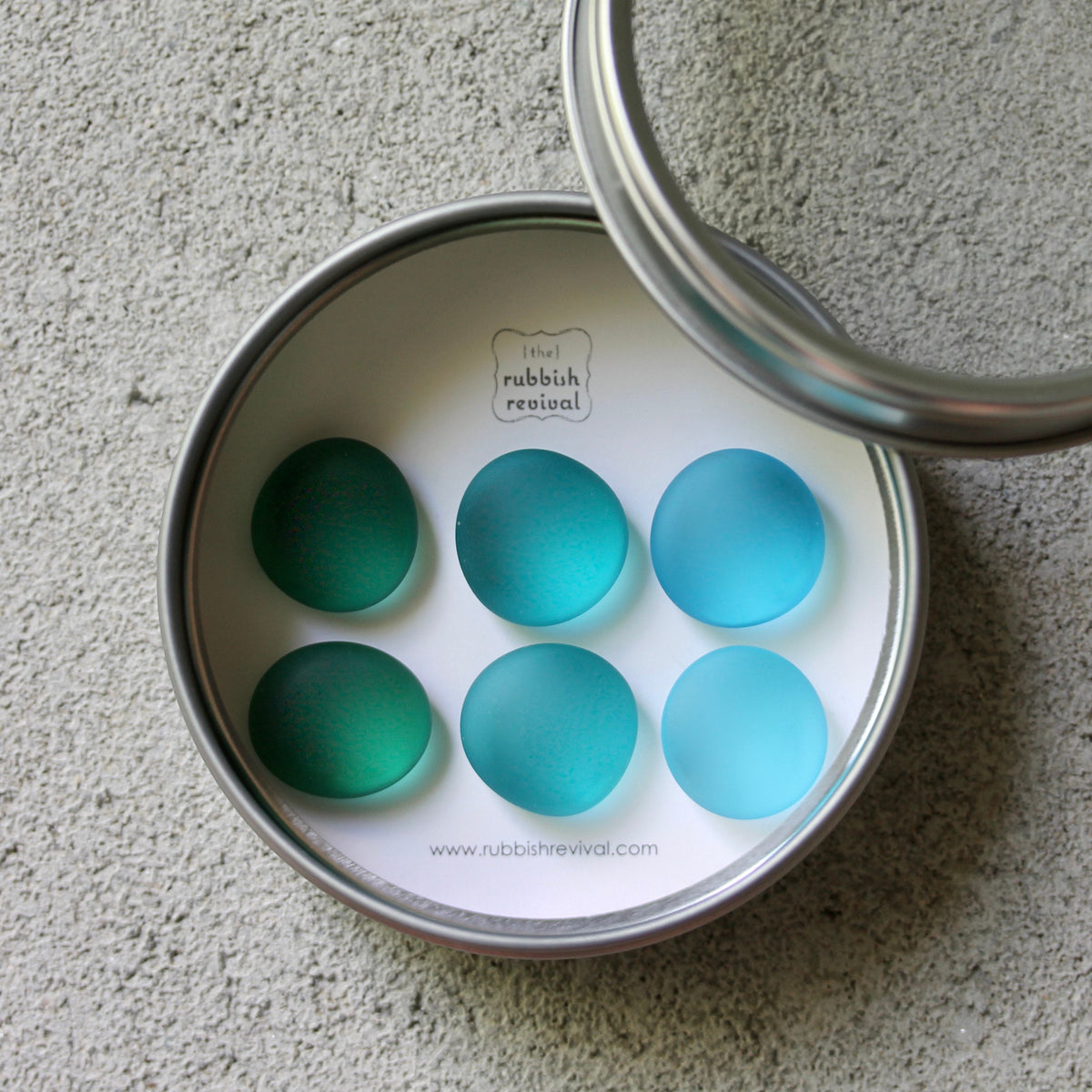 Glass Gem Magnets - Ocean Deep