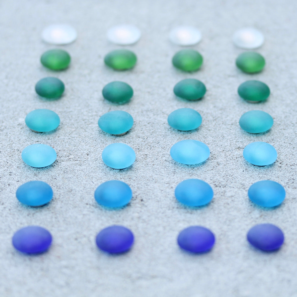 Glass Gem Magnets - The Blues