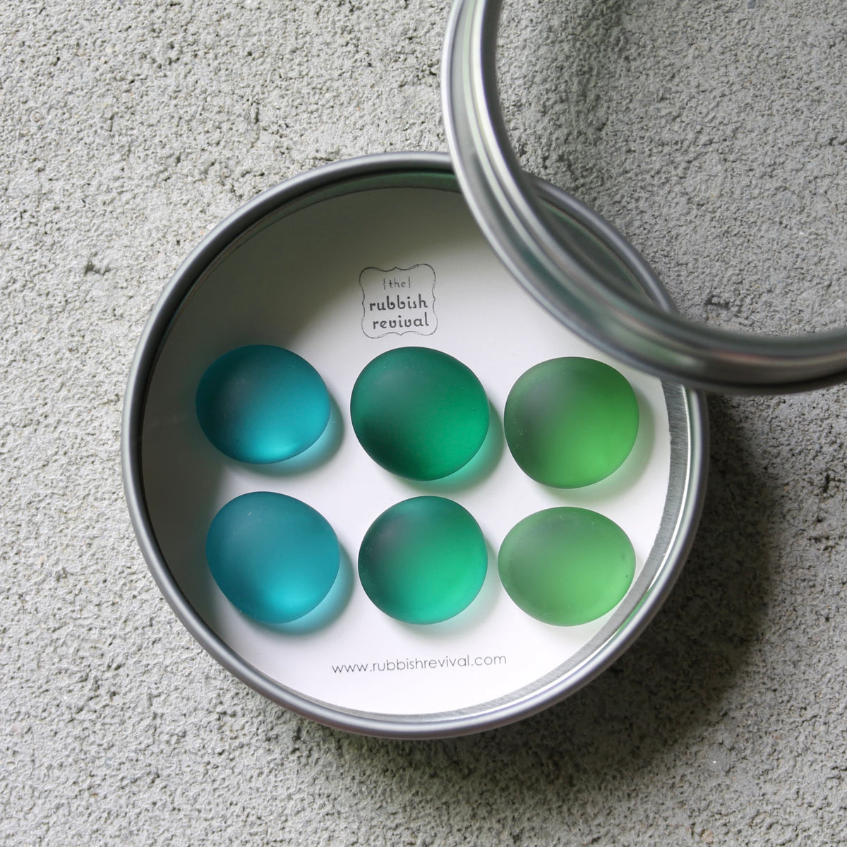 Glass Gem Magnets - Monterey Bay