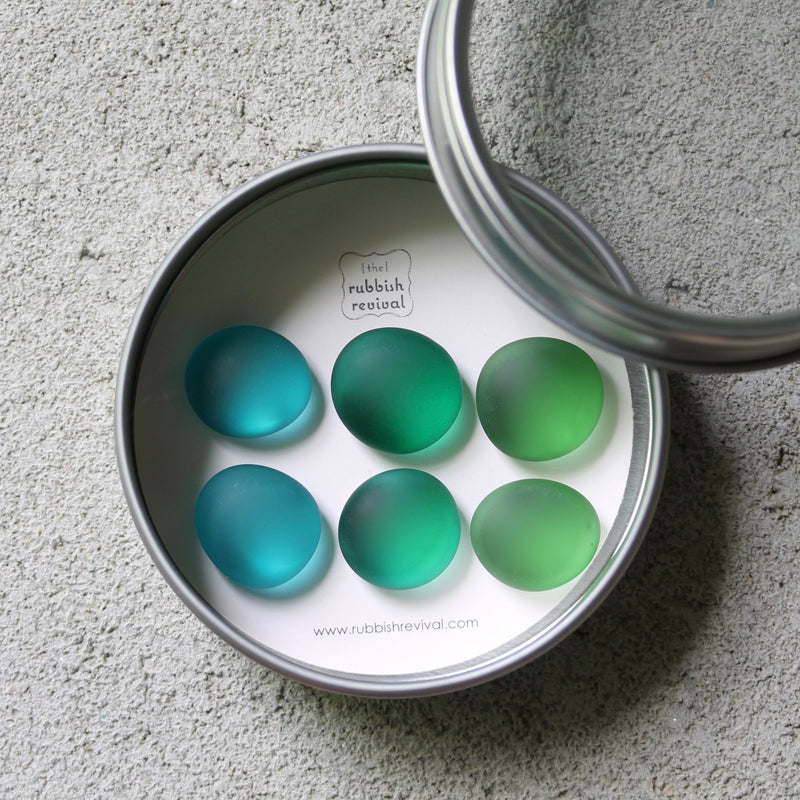 Glass Gem Magnets - Monterey Bay