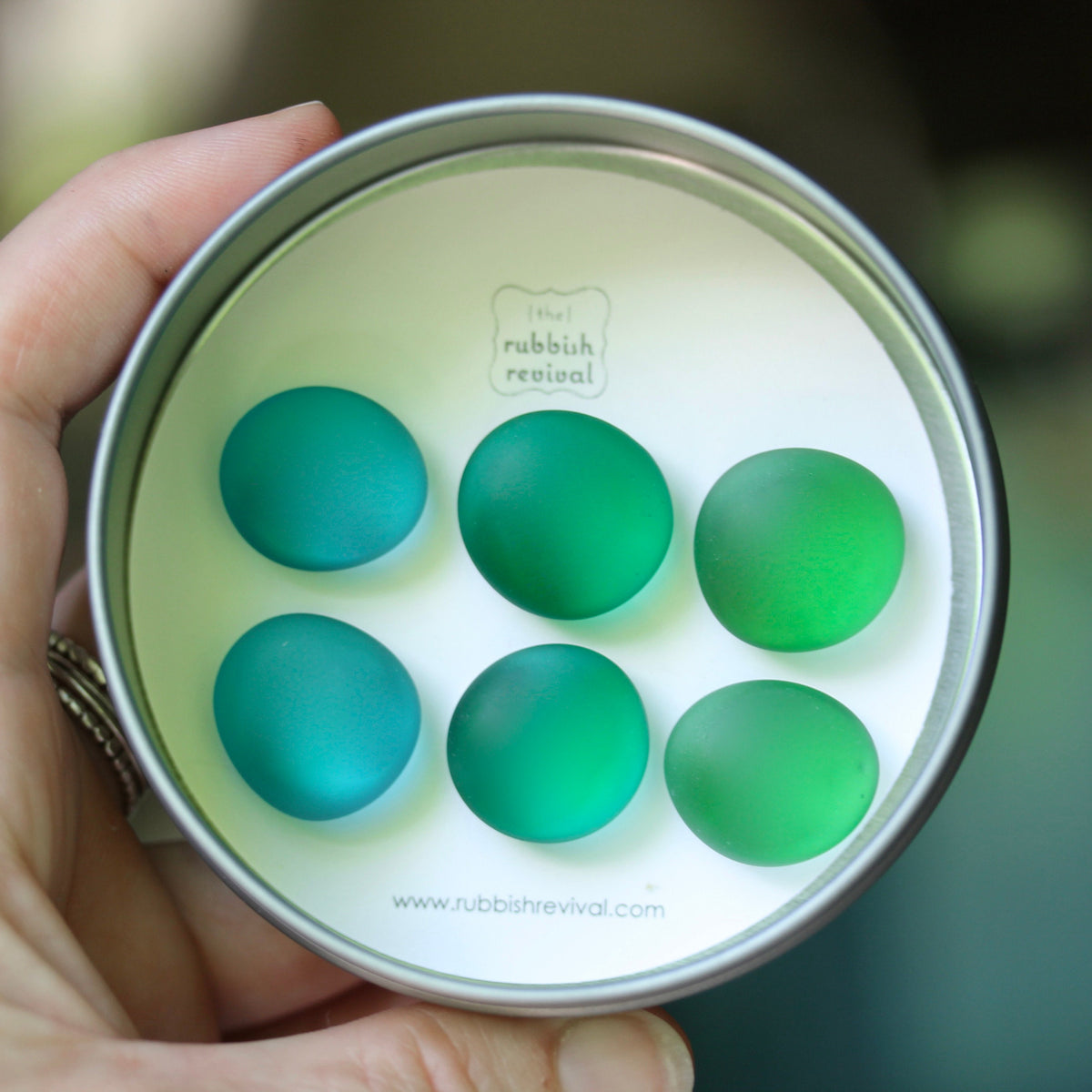 Glass Gem Magnets - Monterey Bay