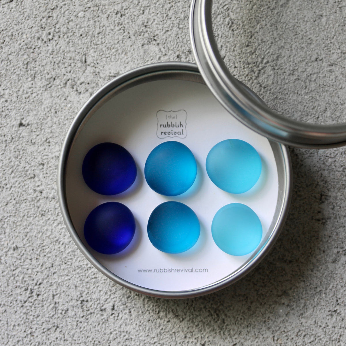 Glass Gem Magnets - The Blues