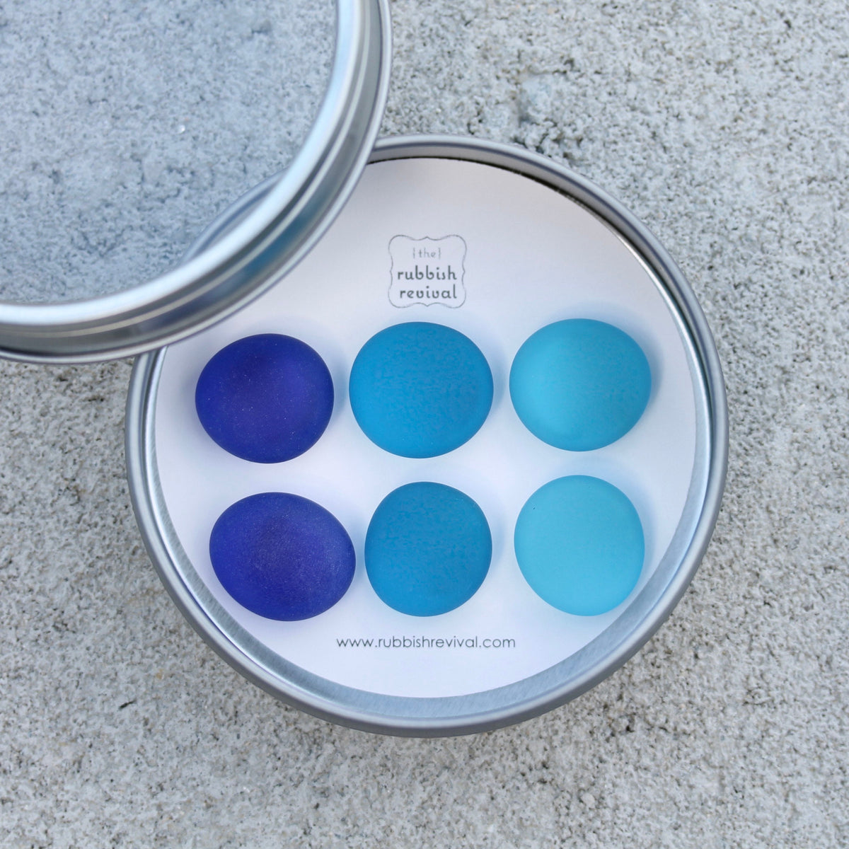 Glass Gem Magnets - The Blues