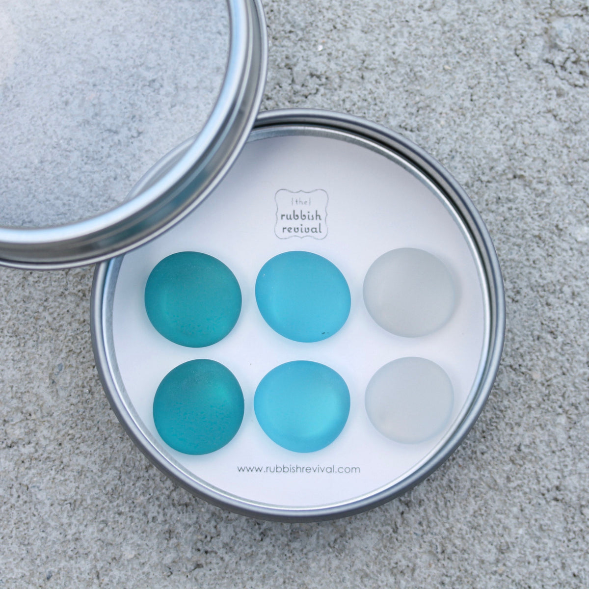 Glass Gem Magnets - Trinidad Teal