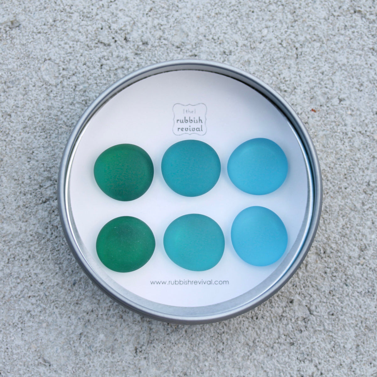 Glass Gem Magnets - Ocean Deep