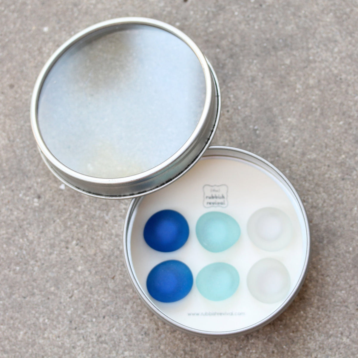 Glass Gem Magnets - Blue Skies