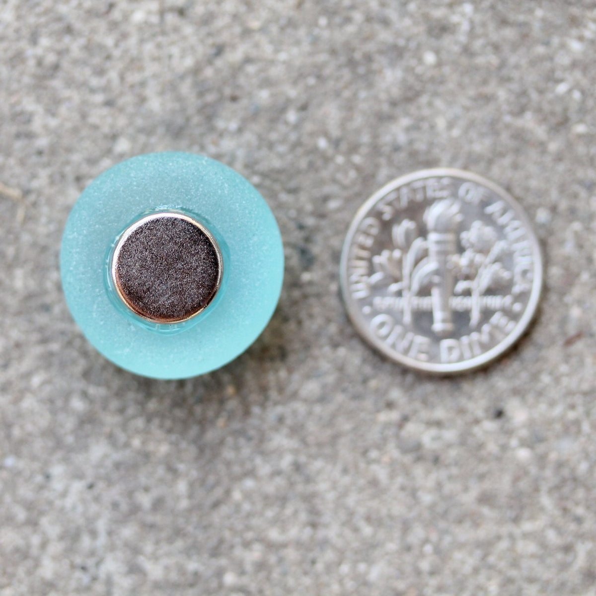Glass Gem Magnets - Aqua Love