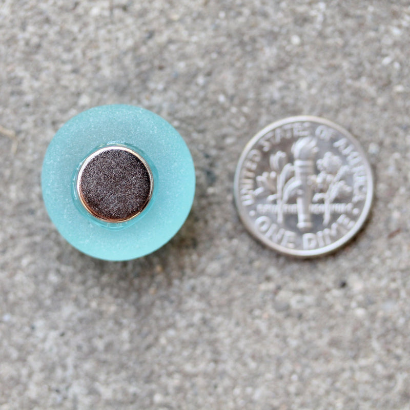 Glass Gem Magnets - Aqua Love
