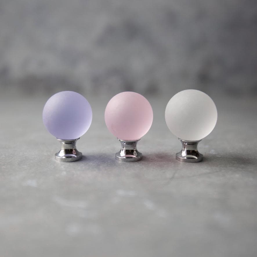 Sea Glass Drawer Knob - Pink