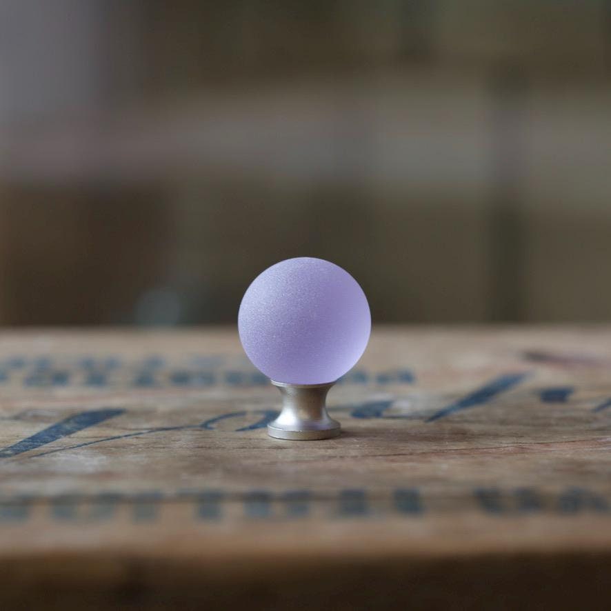 Sea Glass Drawer Knob - Purple