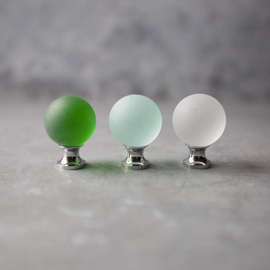 Sea Glass Drawer Knob - Green