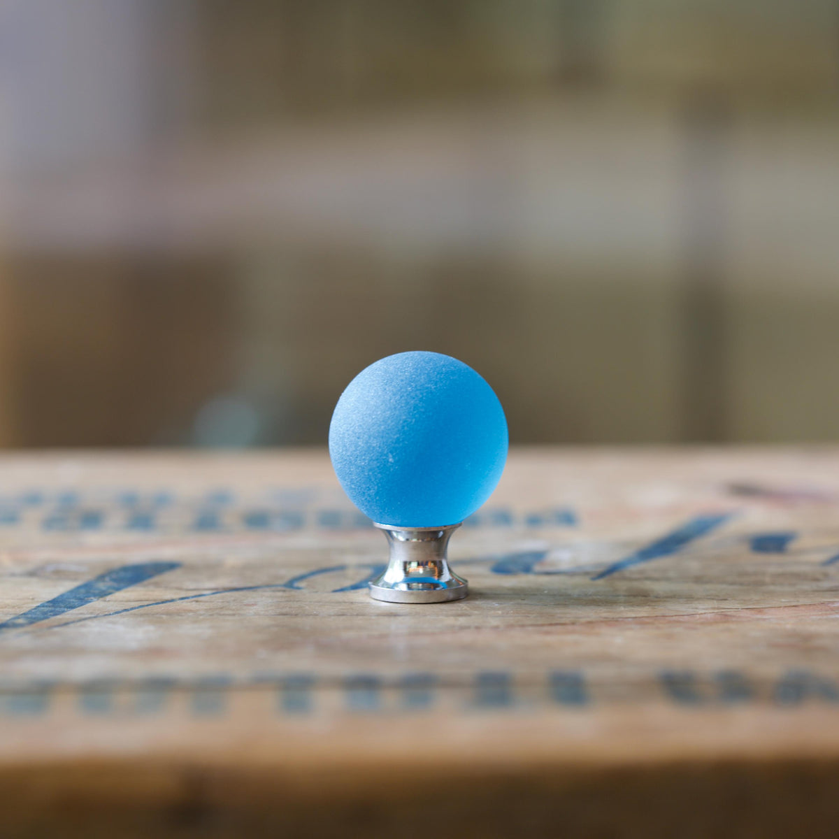 Sea Glass Drawer Knob - Aqua