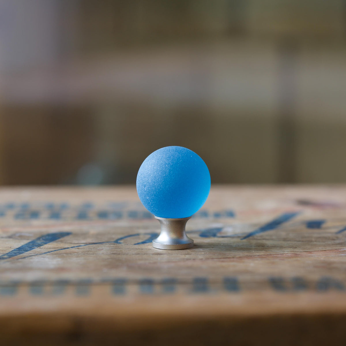 Sea Glass Drawer Knob - Aqua