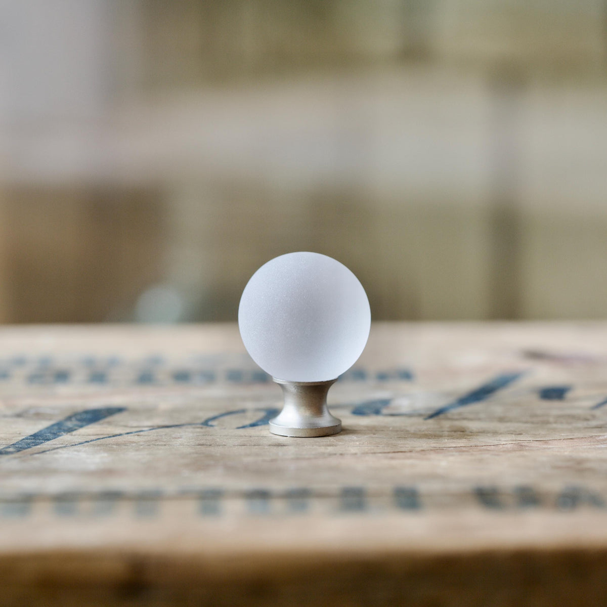 Sea Glass Drawer Knob - White