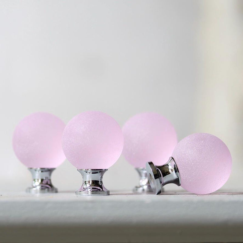 Sea Glass Drawer Knob - Pink