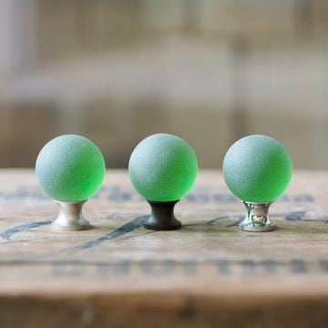 Sea Glass Drawer Knob - Green