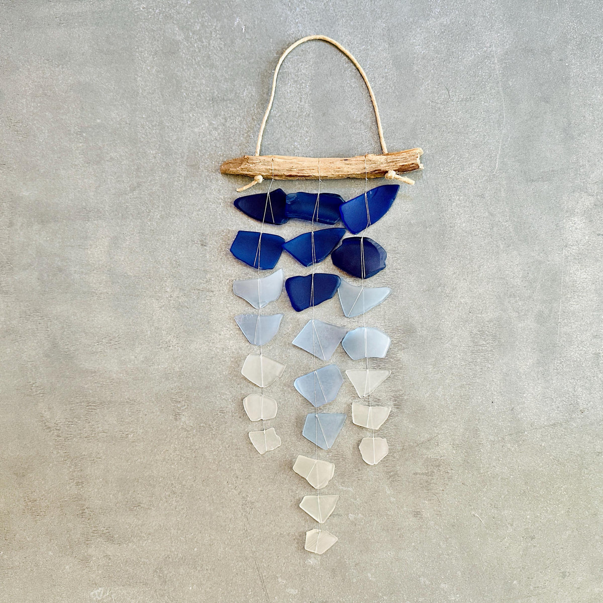 Sea Glass Mini Mobile: Recycled Glass & Driftwood Suncatcher