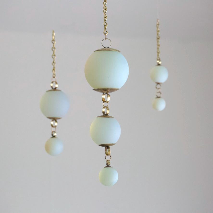 Glowing Opalite Suncatchers - Set of 3