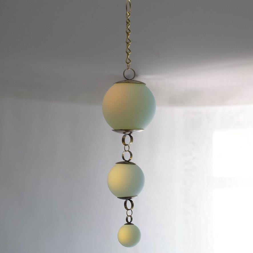 Glowing Opalite Suncatchers - Set of 3