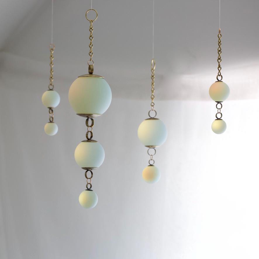 Glowing Opalite Suncatcher - Medium