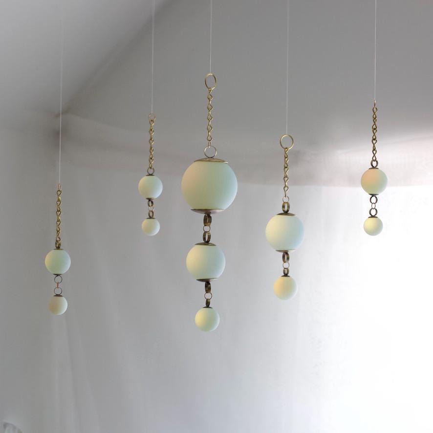 Glowing Opalite Suncatcher - Medium