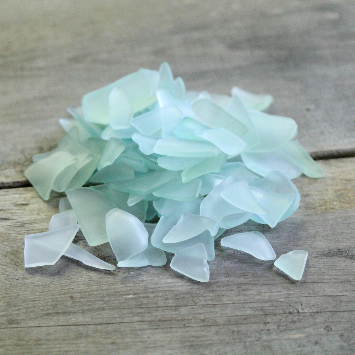 Seafoam Sea Glass: Recycled Craft Supplies, Coastal Decor - 13oz Bag