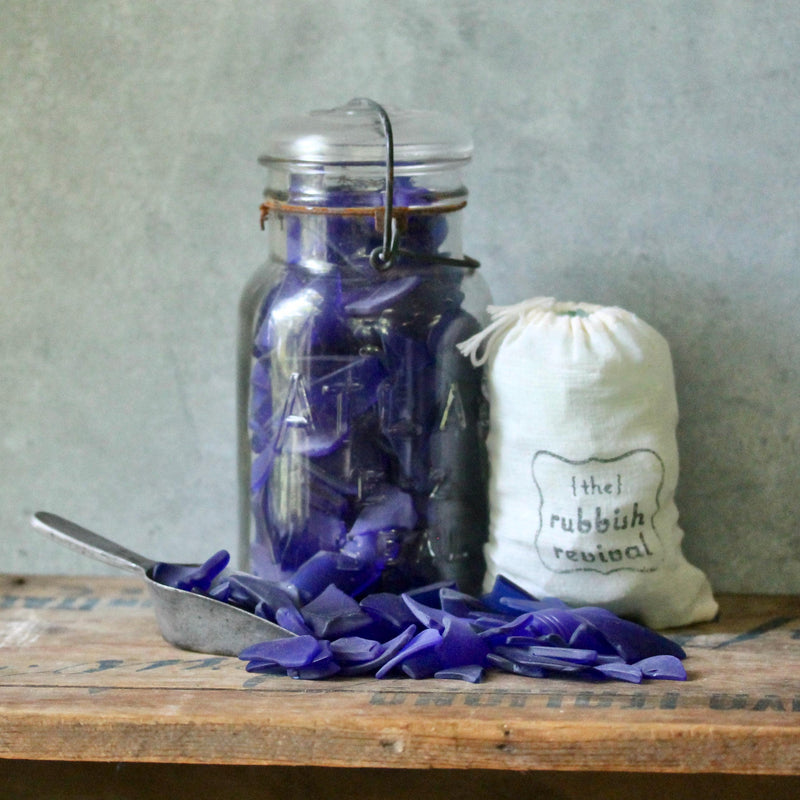 Royal Blue Sea Glass: Recycled Crafts, Decor, Art - 13oz Bag