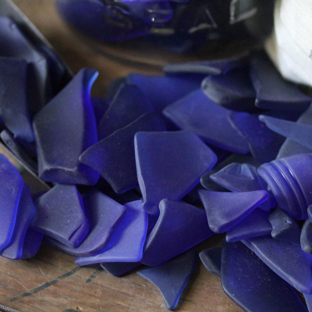 Royal Blue Sea Glass: Recycled Crafts, Decor, Art - 13oz Bag