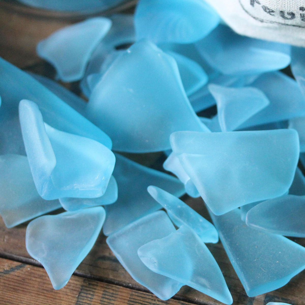 Aqua Sea Glass: Recycled Craft Supplies, Coastal Decor (13oz Bag)