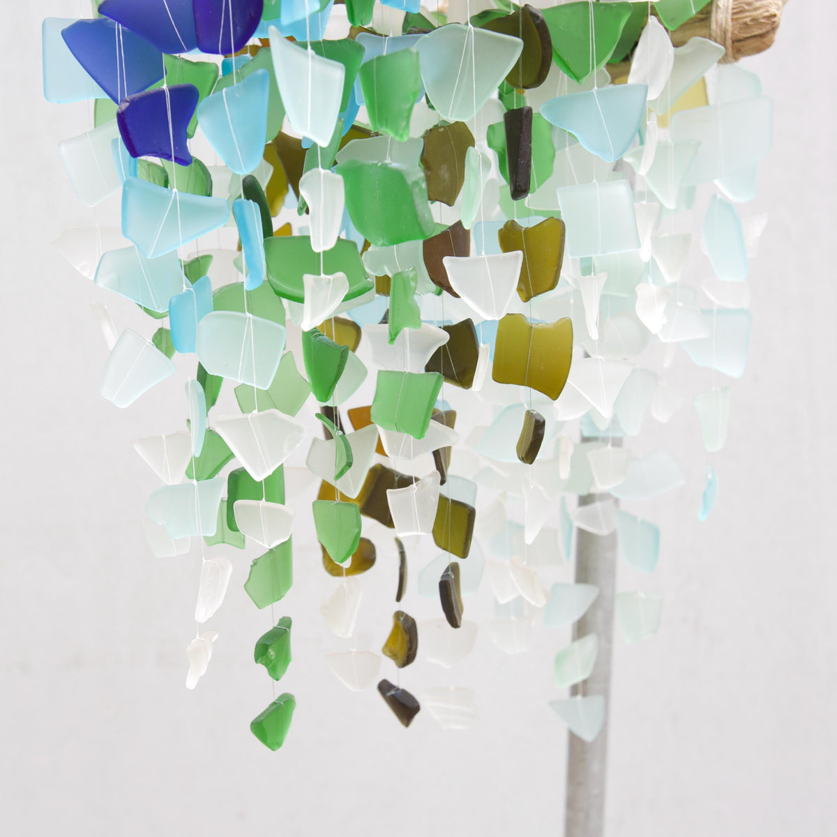 Green Recycled Sea Glass: 13oz Bag for Crafts & Coastal Decor