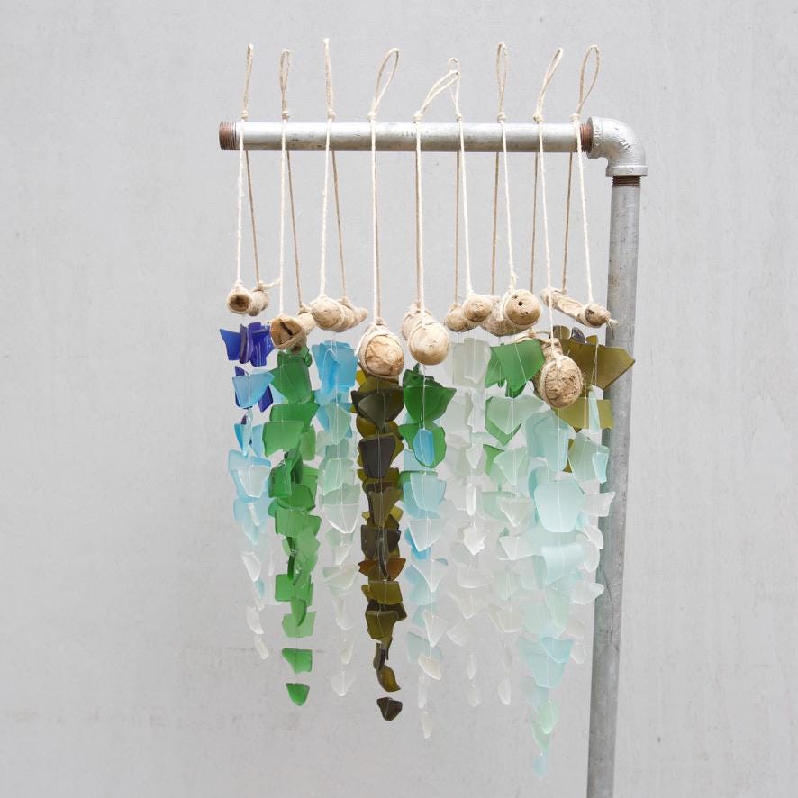 White Recycled Sea Glass: Coastal Crafts, Decor, Art - 13oz Bag