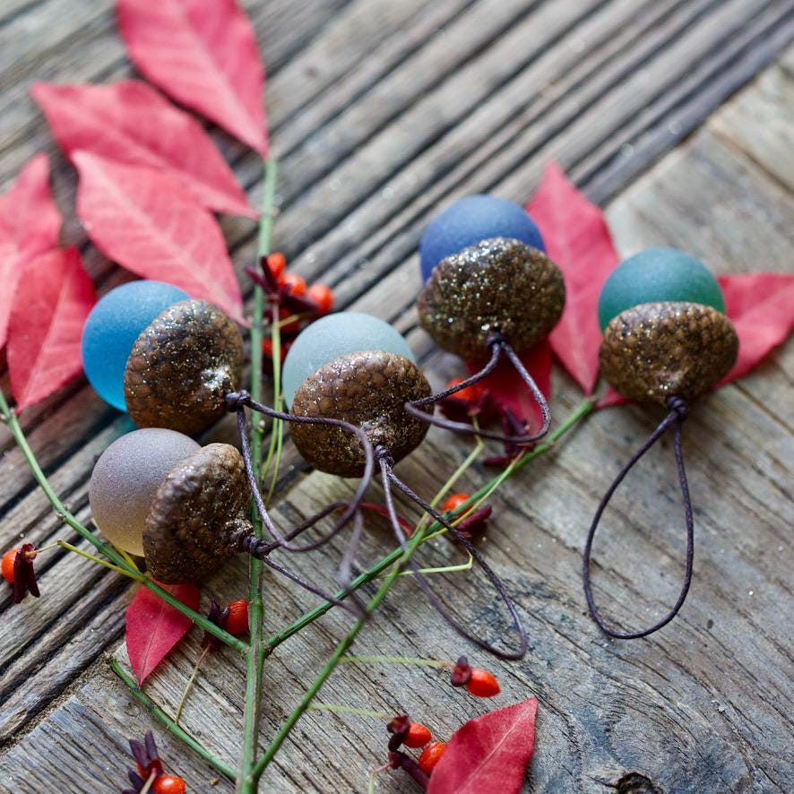 Glass Acorns - GLITTER Top