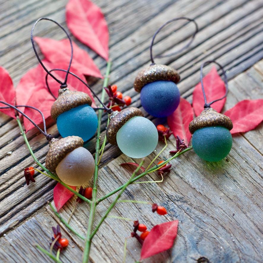 Glass Acorns - GLITTER Top