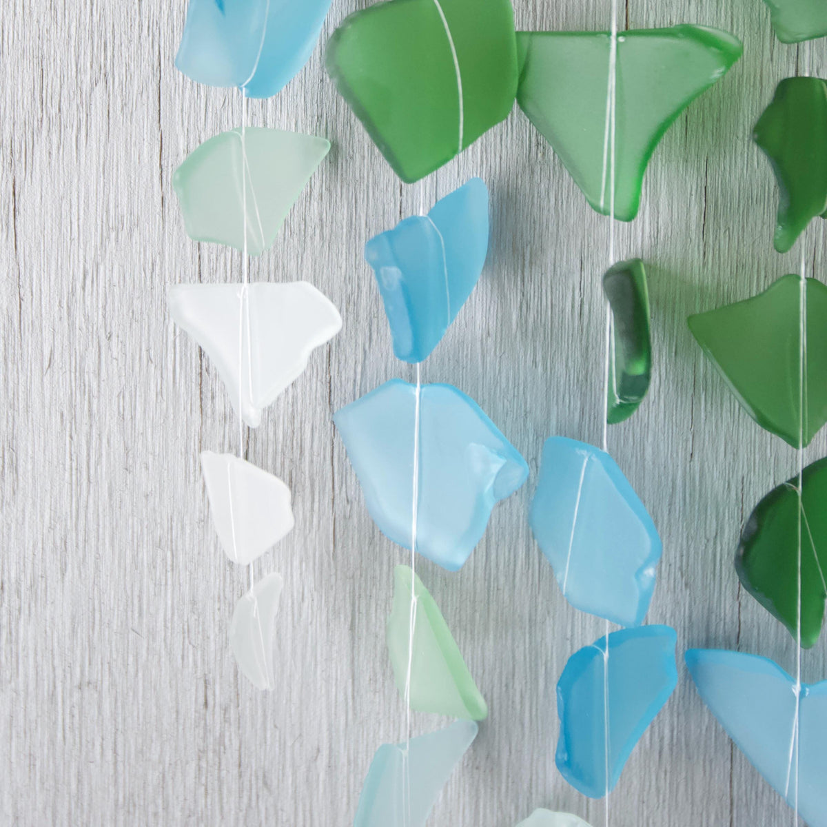 Sea Glass & Driftwood Wall Hanging - Ocean Ombré (01.19.26)