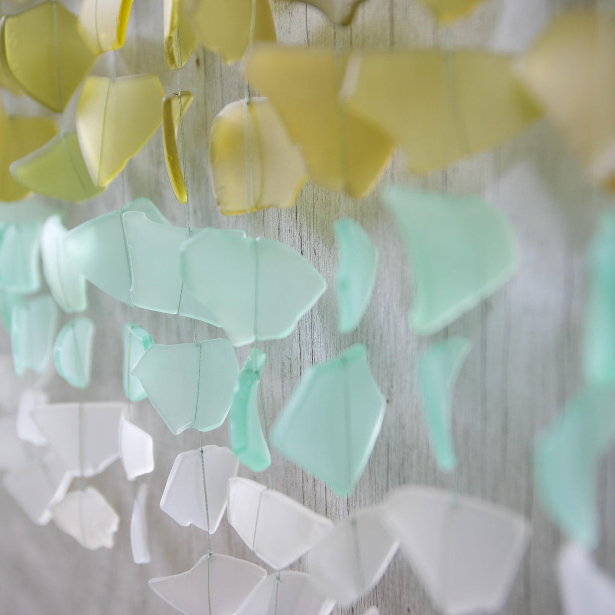 Sea Glass & Driftwood Mobile - Olive Ombré Wave (06.17.26)